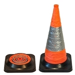 Retractable traffic cone 700mm Orange
