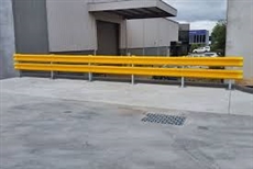 W-Beam Rail for Guard Fence (TYPE D) 1.5m Centres - Galvanised and Powder Coated Yellow