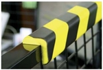 Polyurethane anti collision strip 1m black and yellow "L" shaped profile