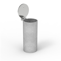 90mm diameter in-ground stainless steel sleeve - core drilled for Cam-Lock Removable Bollard