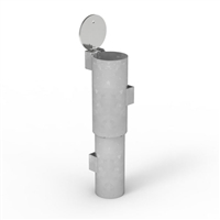 90mm diameter in-ground stainless steel sleeve - for new concrete - for Cam-Lock Removable Bollard