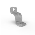 Ball fence toe board corner clamp- galvanised