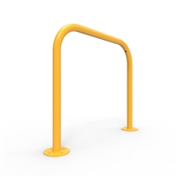 Bike Rail - Style 1 - Rounded 850 X 800mm Surface Mounted - Galvanised Steel And Powder Coated