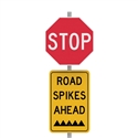STOP Road Spikes - Sign Kit