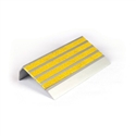Architectural - Stair Nosing 83 X 37 X 3620mm Natural Anodised With Carborundum Infill - Yellow