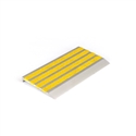 Architectural - Stair Nosing 76 X 10 X 3620mm Natural Anodised With Carborundum Infill - Yellow