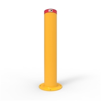 Heavy Duty Steel - Round Bollard 220mm Surface Mounted - Galvanised And Powder Coated