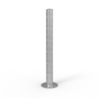 Heavy Duty Steel - Round Bollard 90mm Surface Mounted - Galvanised