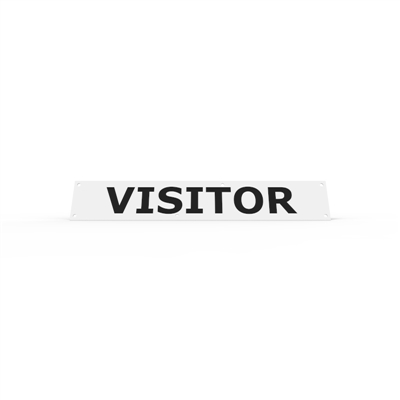 Wheel stop sign -VISITOR