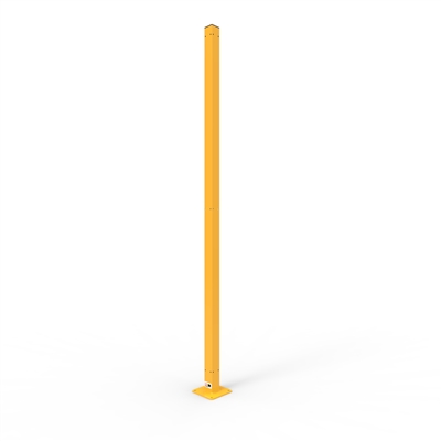 Machinery Safety Fence - De-Fence Gate Post ? 2460 X 75 X 75mm (Fixings Supplied), Sold Per Each