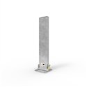 Fold down bollard 150 x 50 x 800mm Galvanised