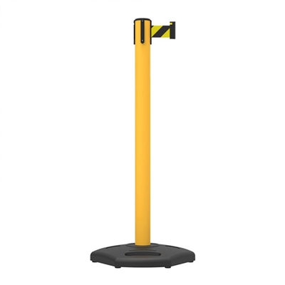 Stanchion Highline Upvc Belt Post 3M - Black/Yellow