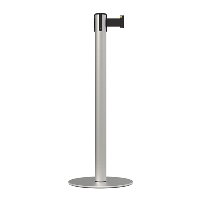 Stanchion Slimline Premium Belt Post 3M - Black