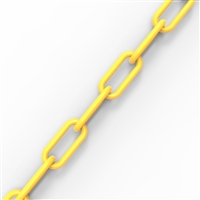 6mm plastic chain - Yellow/roll