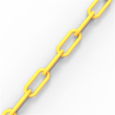 6mm plastic chain - Yellow/roll