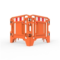 Pit Surround 1250mm Square - Hi-Vis Orange With Reflective Panels