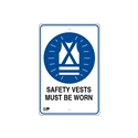 Pilot Sign - Safety Vests - 300 x 450mm Polypropylene