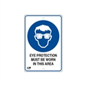 Pilot Sign - Eye Protection - 300 x 450mm Polypropylene