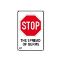 Pilot Sign - Stop The Spread of Germs - 300 x 450mm Polypropylene