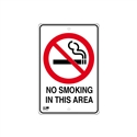 Pilot Sign - No Smoking - 300 x 450mm Polypropylene