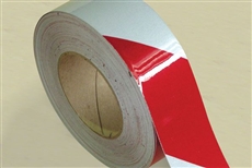 Reflective Tape 50mm x 5m Roll Class 1 - Red/White