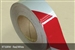 Reflective tape - 50mm x 5mtr, red/white class 2