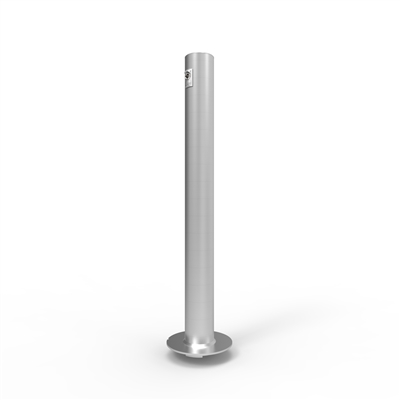 Cam-Lok Removable Bollards Surface Mount - Cam-Lok 90mm Diameter Surface Mount Bollard - 316 Stainless Steel (2 X Bclkey P.O.), Sold Per Each