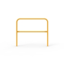 Double Safety Rail 1220 x 42mm - Galvanised and Powder Coated Safety Yellow