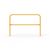 Double Safety Rail 1525 x 42mm - Galvanised and Powder Coated Safety Yellow