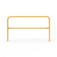 Double Safety Rail 1830 x 42mm - Galvanised and Powder Coated Safety Yellow