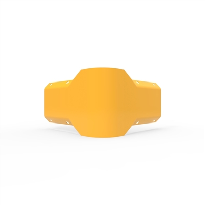 W-Beam 90 degree External Connector  P/Coat finish Yellow