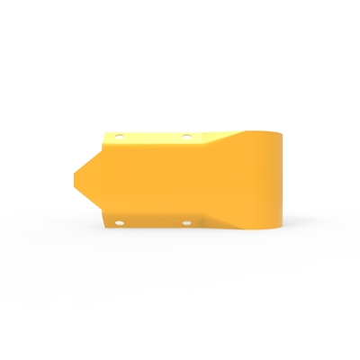 W Beam Stubby nose end terminal  P/Coat finish Yellow