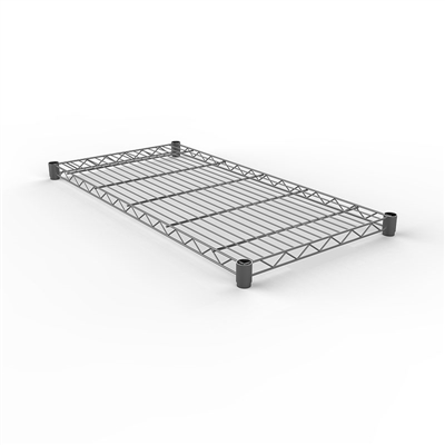 Modular Wire Shelf 355 X 1830mm - Zinc Plated And Clear Epoxy Powder Coat