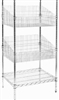 Modular Wire Shelving - Display Basket 530 X 915mm - Zinc Plated And Clear Epoxy Powder Coat