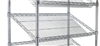 Modular Wire Shelving - Sloping Display Shelf 530 X 1525mm - Zinc Plated And Clear Epoxy Powder Coat