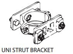 Unistrut Double Bracket Clamp for 60mmOD