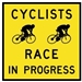 Cycling Racing Event in Progress Corflute Sign