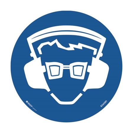 Pictogram - Ear And Eye Protection -  Multiple Options are Available