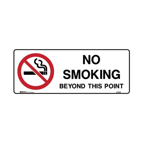 Prohibition Sign - No Smoking Beyond This Point -  Multiple Options are Available