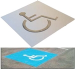 Disabled Picto Aluminium Stencil