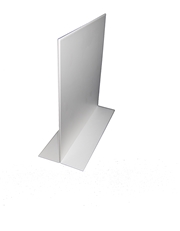 Sign Blank Double Sided Anodised Aluminium FLANGED WALL SIGN