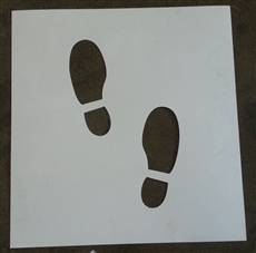 Footprint Reusable Stencil