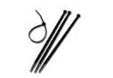 Pack of  1000 Black UV Cable Ties