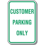 T&P SIGN CUSTOMER PARKING Only 300X450 MTL