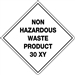 non hazardous waste product 30xy 250mm sav placard