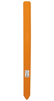 plain orange highway guide posts - no delineators