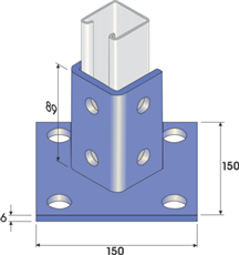 Unistrut Flat Plate Fitting