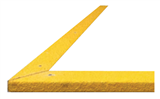 Industrial - Anti-Slip Stair Nosing 3600x75x30mm - FRP Yellow