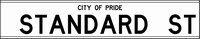 Street Name, 200mm, with Council Name over it
