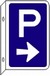 Parking (P) + Arrow (2-sided)